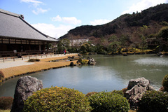天龍寺：大方丈と曹源池